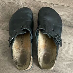 Birkenstock Men's Black Boston Clogs Sz:42